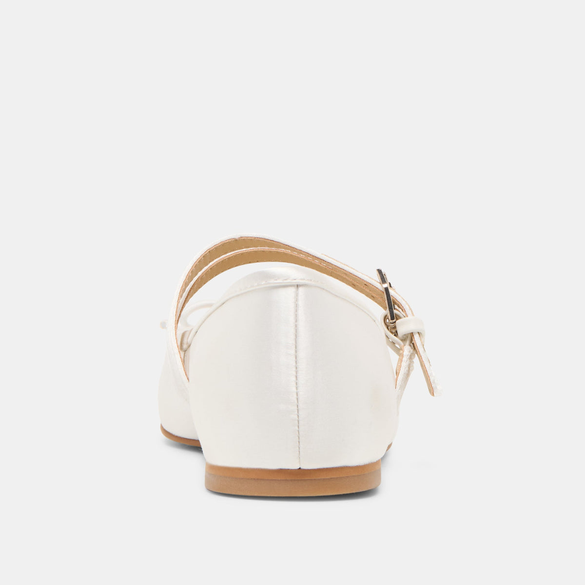 Dolce Vita SHOES Gibsen True White Satin Ballet Flats