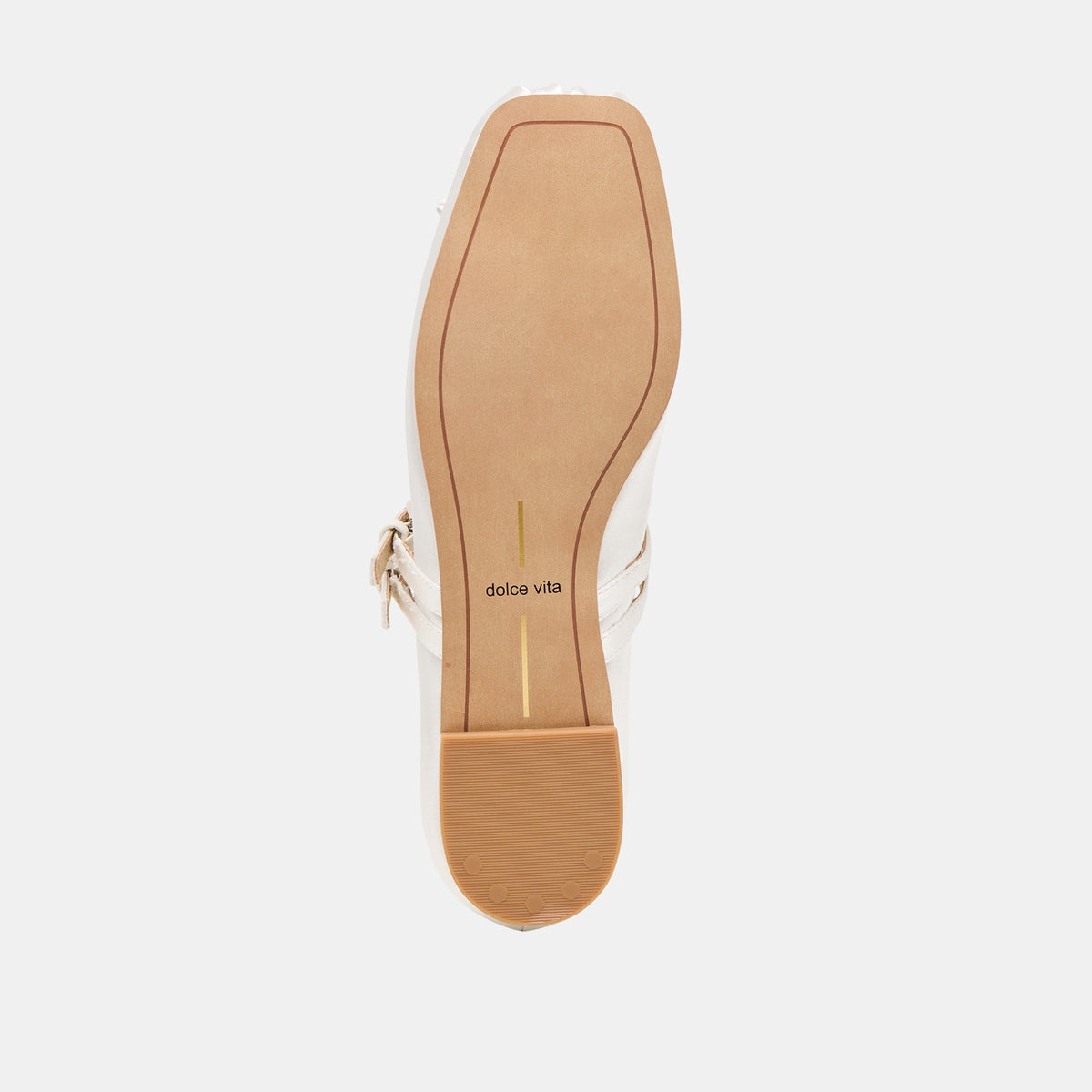 Dolce Vita SHOES Gibsen True White Satin Ballet Flats