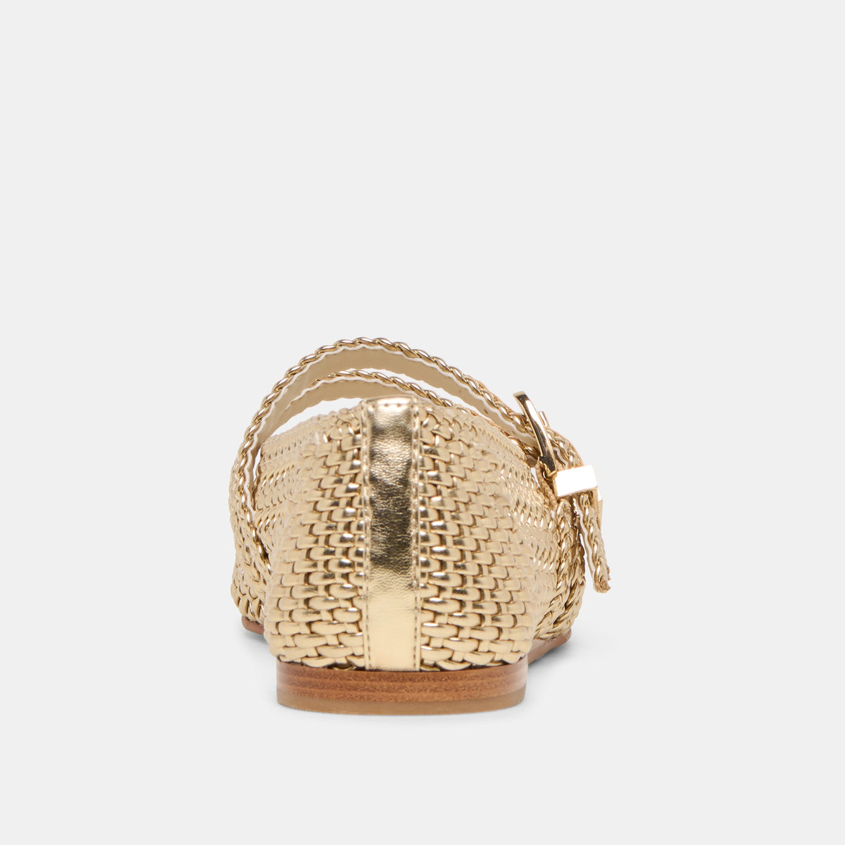 Dolce Vita SHOES Baylee Gold Woven Stella Ballet Flats