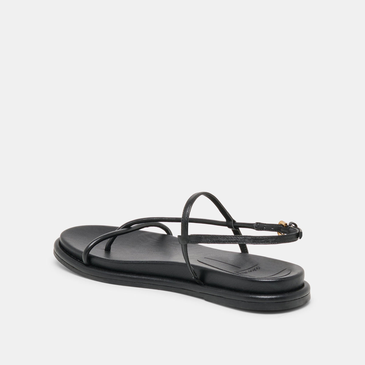 Dolce Vita SHOES Dom Black Leather Sandals
