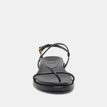 Dolce Vita SHOES Dom Black Leather Sandals