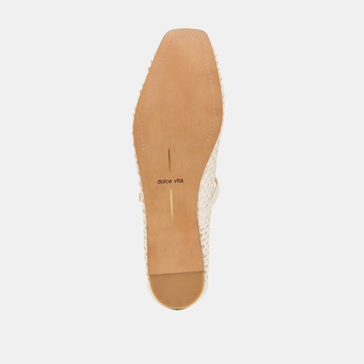 Dolce Vita SHOES Reyes White Woven Raffia Ballet Flats