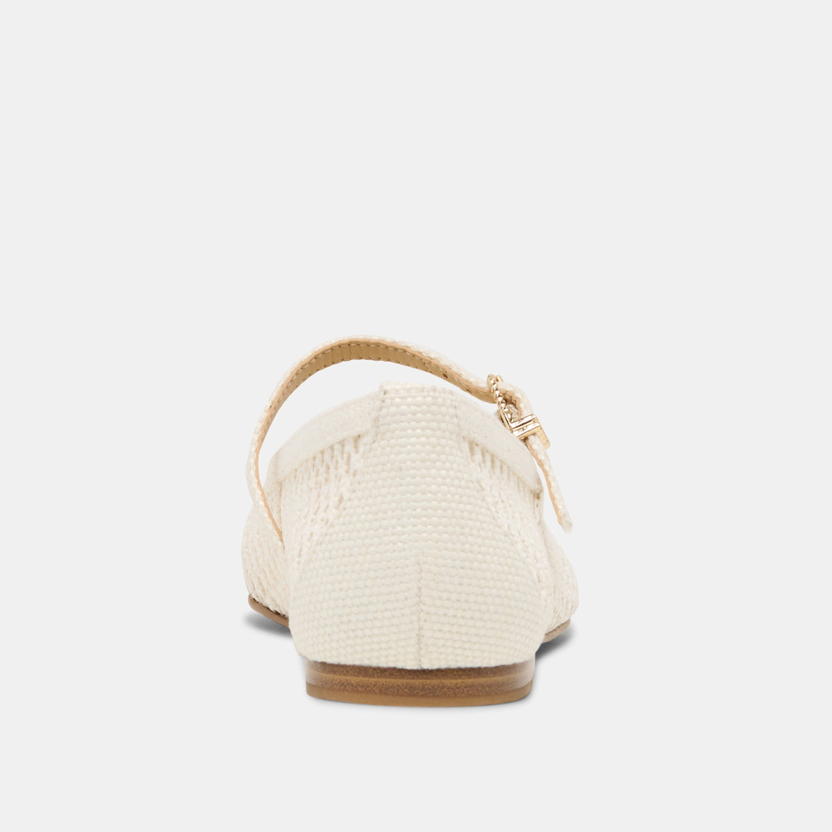 Dolce Vita SHOES Reyes White Woven Raffia Ballet Flats