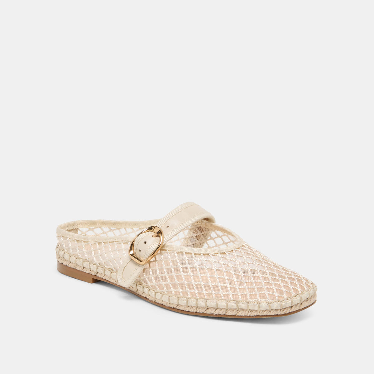 Dolce Vita SHOES Milie Ecru Woven Mesh Flats