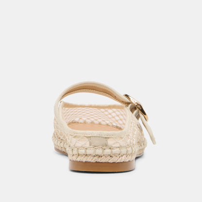 Dolce Vita SHOES Milie Ecru Woven Mesh Flats