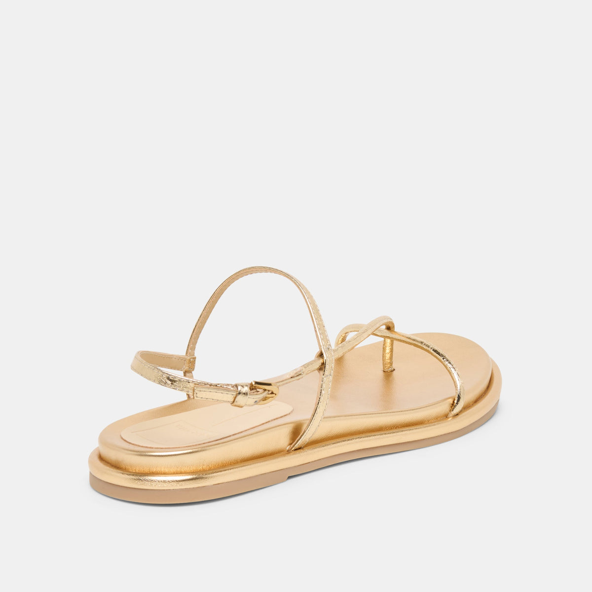 Dolce Vita SHOES Dom Gold Distressed Leather Sandals