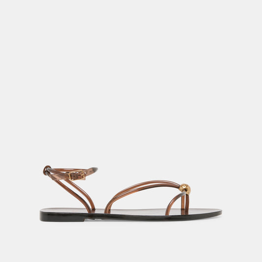 Dolce Vita SHOES Kenley Vinyl Chocolate Jelly Sandals