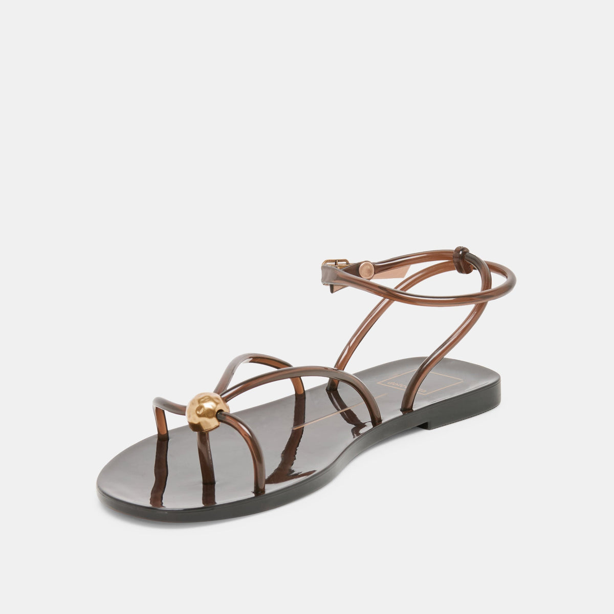 Dolce Vita SHOES Kenley Vinyl Chocolate Jelly Sandals