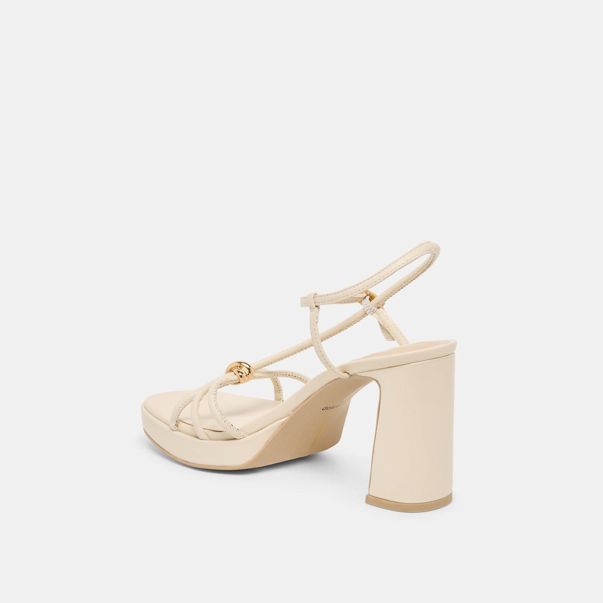 Dolce Vita SHOES Odete Creme Leather Heels
