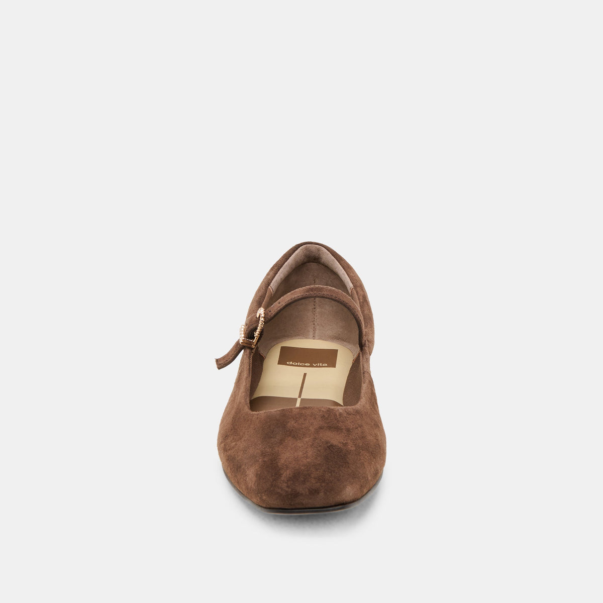 Dolce Vita SHOES Reyes Dk Brown Suede Ballet Flats