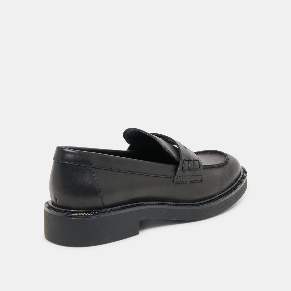 Dolce Vita SHOES Tiggy Black Leather Loafers