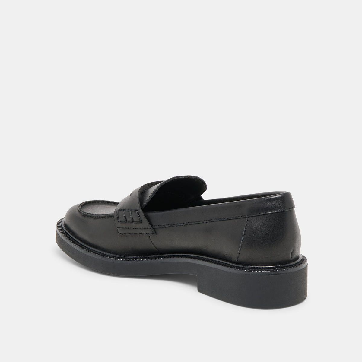Dolce Vita SHOES Tiggy Black Leather Loafers