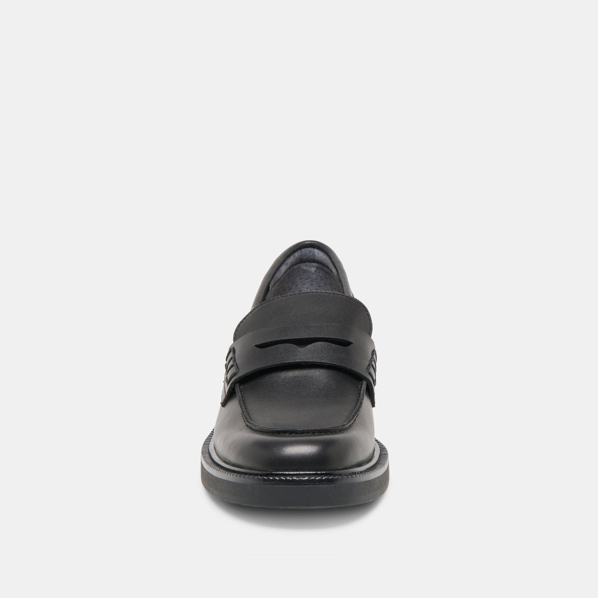 Dolce Vita SHOES Tiggy Black Leather Loafers