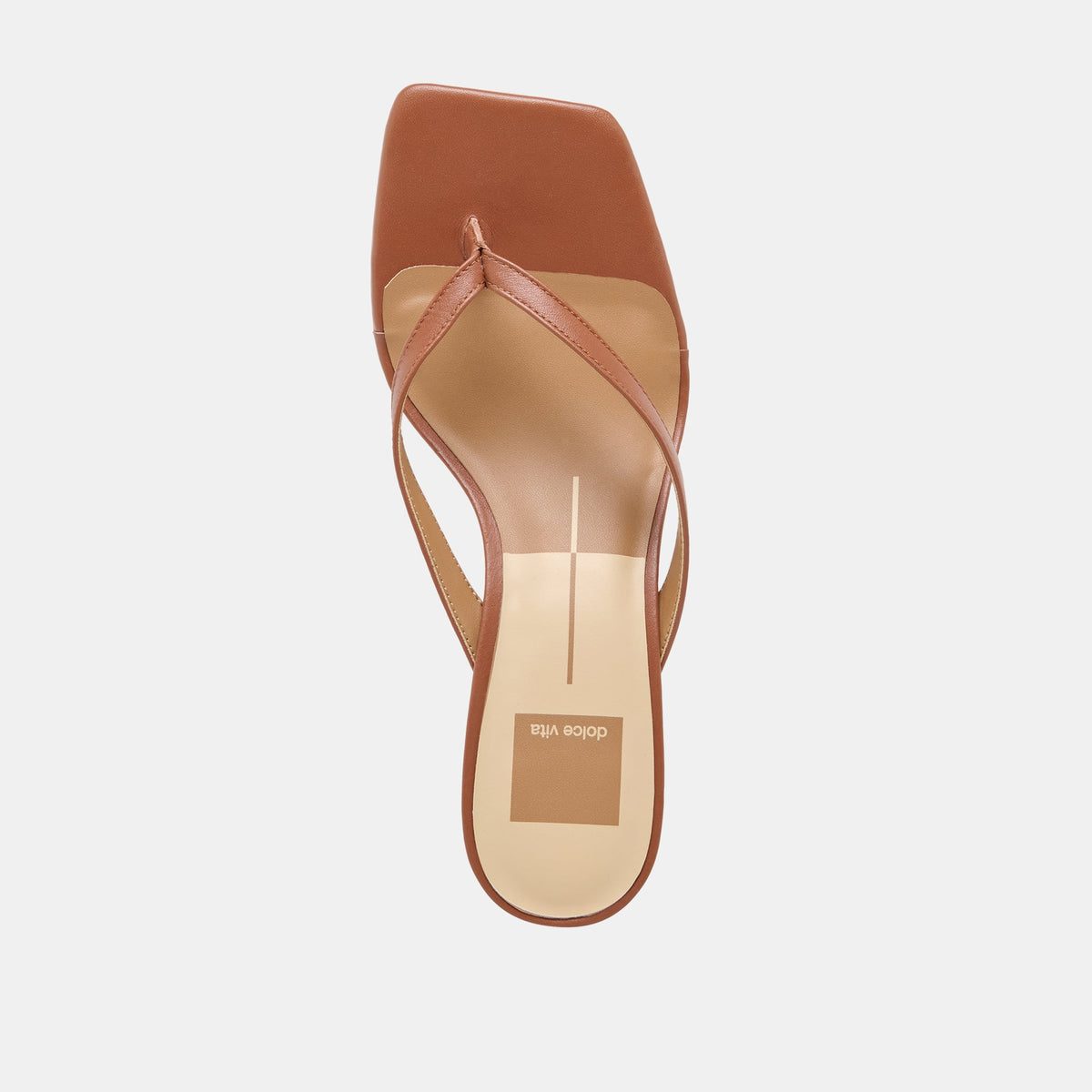 Dolce Vita SHOES Ramia Cognac Leather Heels