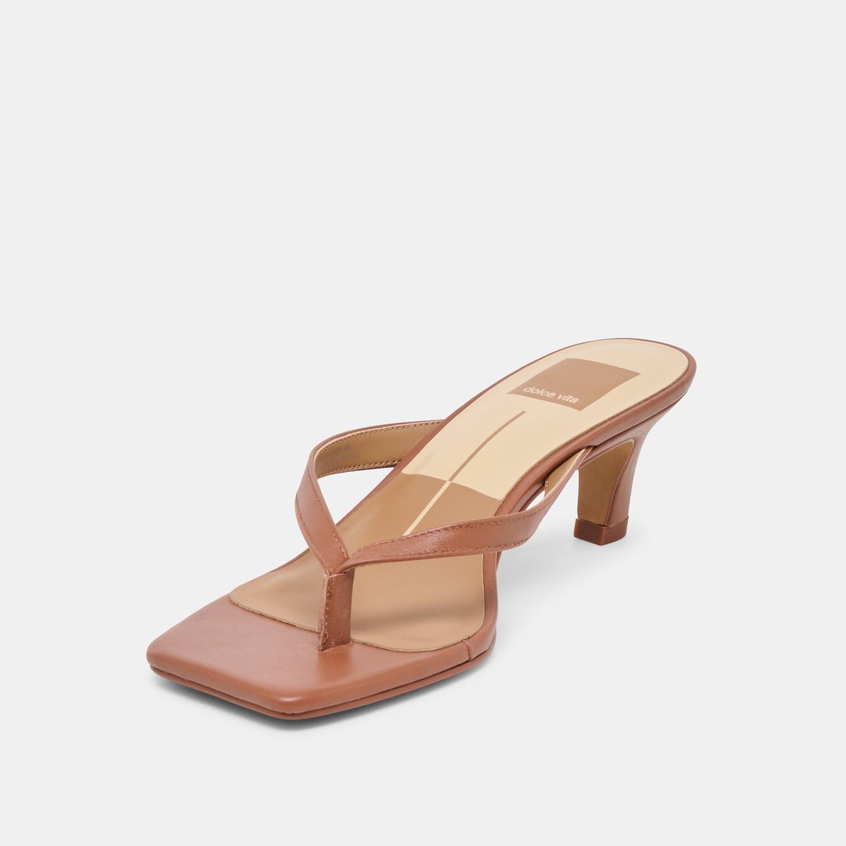 Dolce Vita SHOES Ramia Cognac Leather Heels