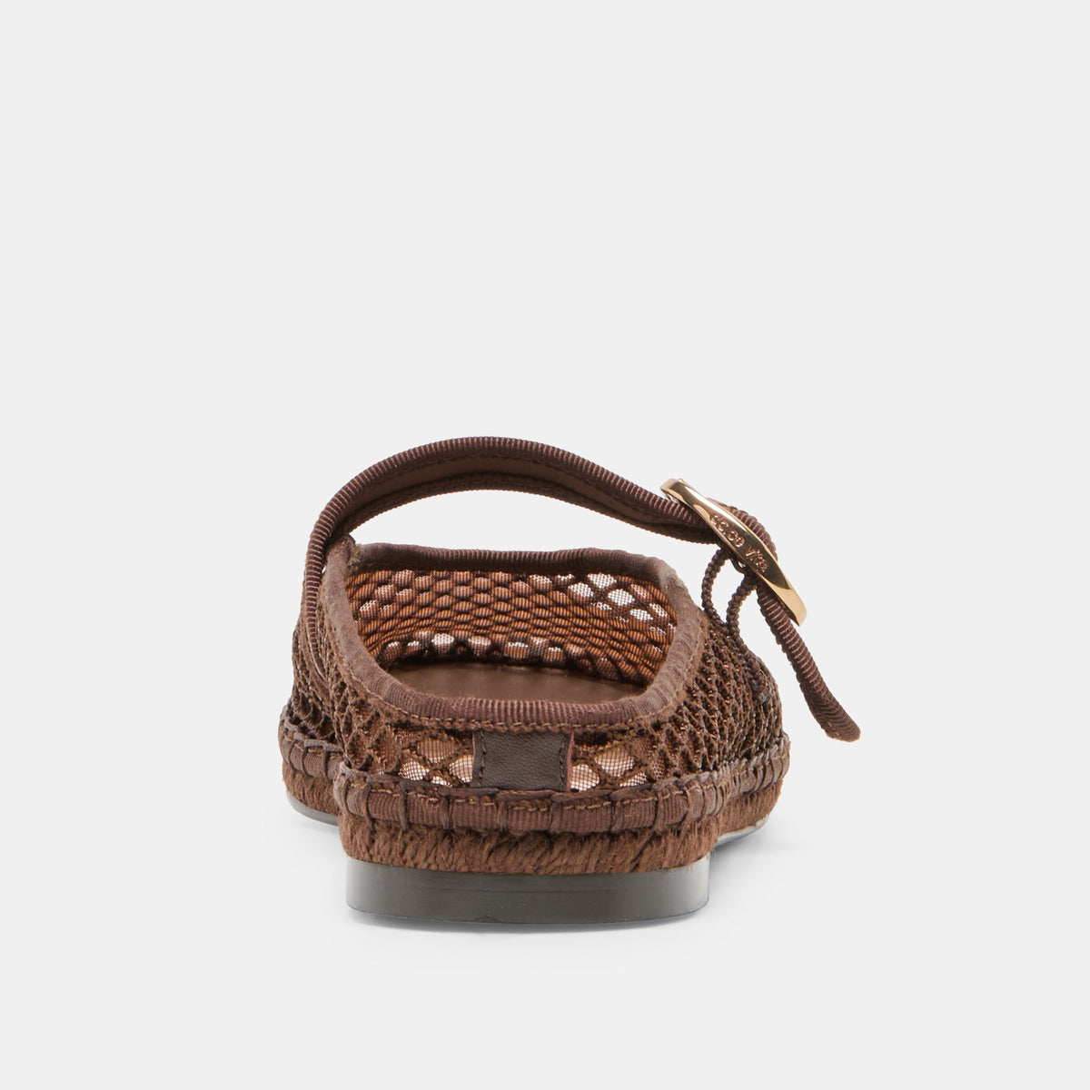 Dolce Vita SHOES Milie Chocolate Woven Mesh Flats
