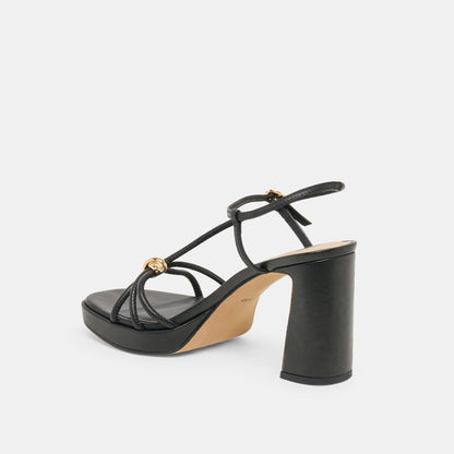 Dolce Vita SHOES Odete Black Leather Heels