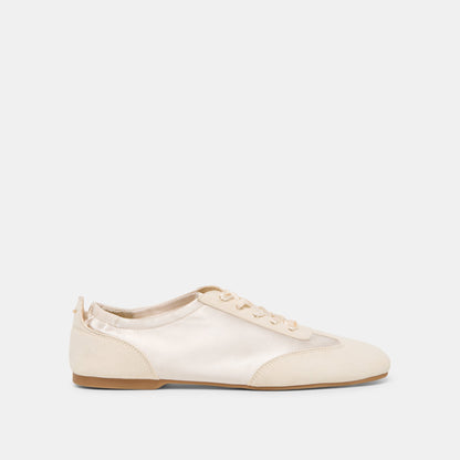 Dolce Vita SHOES Itzy Vanilla Satin Sneakers