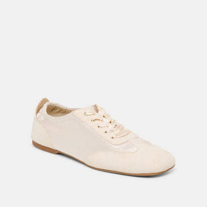 Dolce Vita SHOES Itzy Vanilla Satin Sneakers