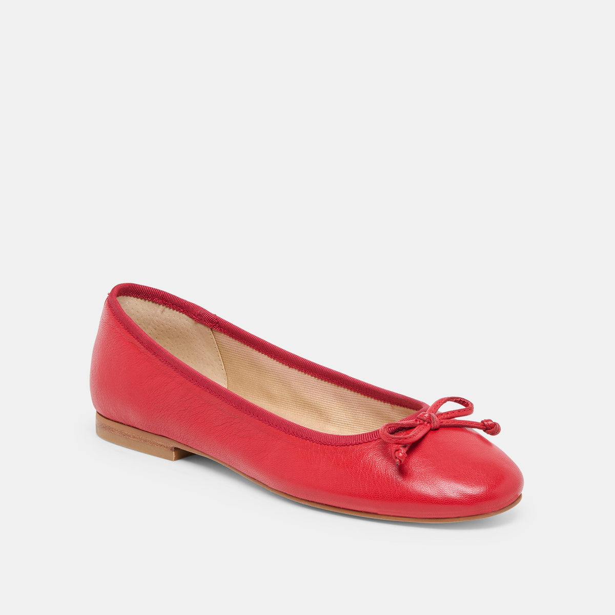 Dolce Vita SHOES Ritla Cherry Leather Ballet Flats