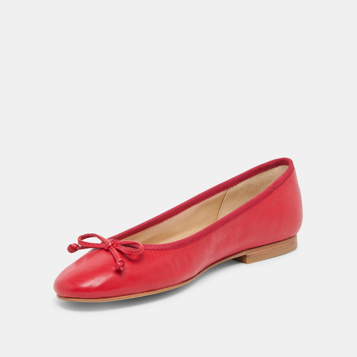 Dolce Vita SHOES Ritla Cherry Leather Ballet Flats