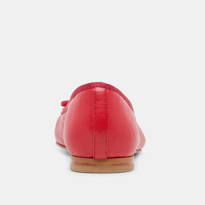 Dolce Vita SHOES Ritla Cherry Leather Ballet Flats