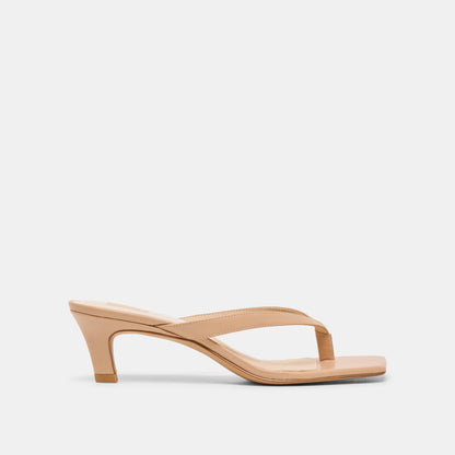 Dolce Vita SHOES Ramia Cafe Leather Heels