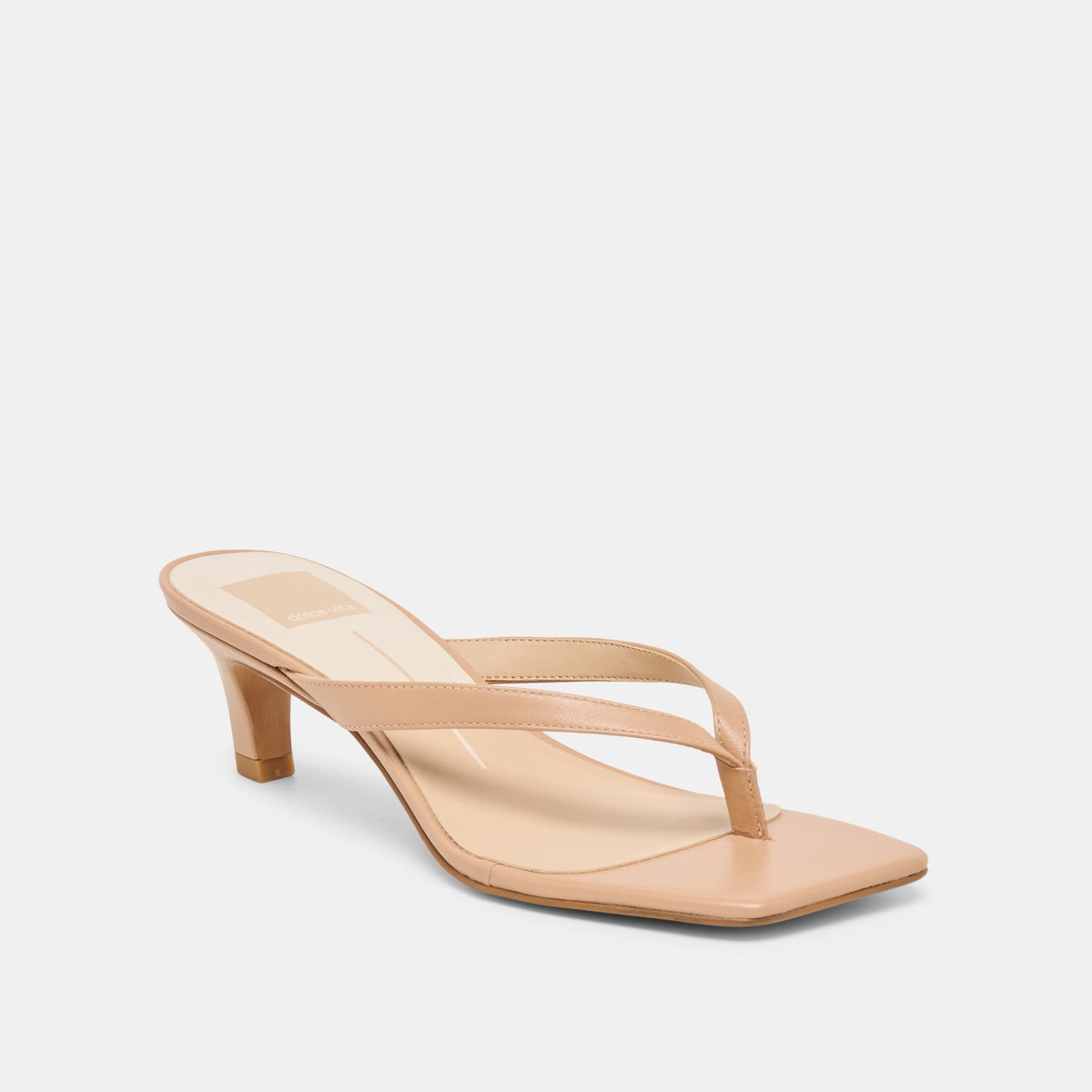 Dolce Vita SHOES Ramia Cafe Leather Heels