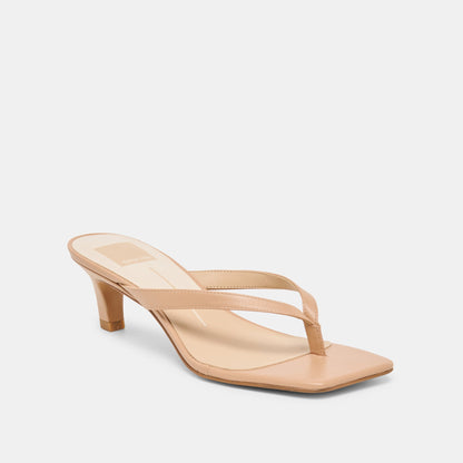 Dolce Vita SHOES Ramia Cafe Leather Heels