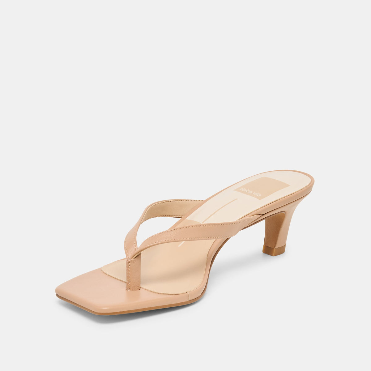 Dolce Vita SHOES Ramia Cafe Leather Heels