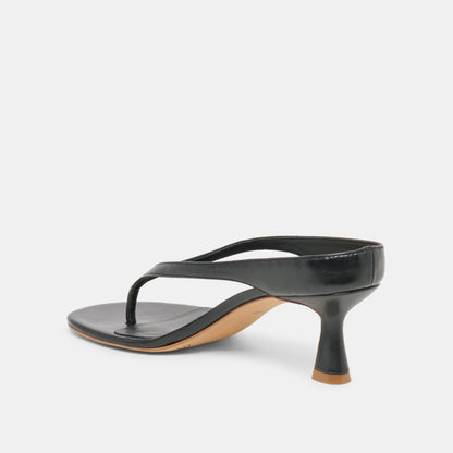 Dolce Vita SHOES Doreen Black Leather Heels