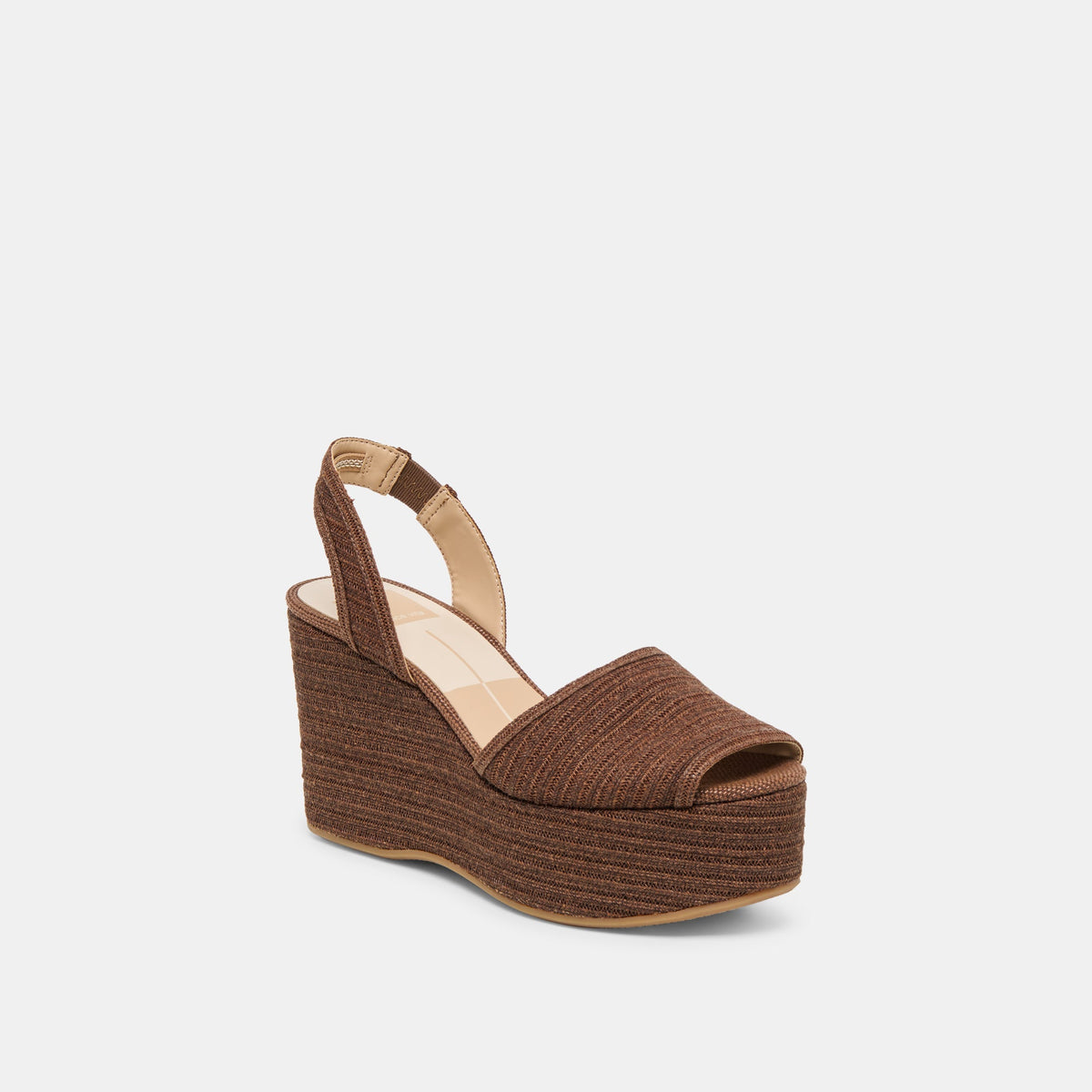 Dolce Vita SHOES Akera Cocoa Raffia Wedges
