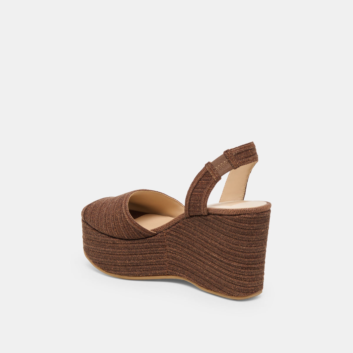 Dolce Vita SHOES Akera Cocoa Raffia Wedges