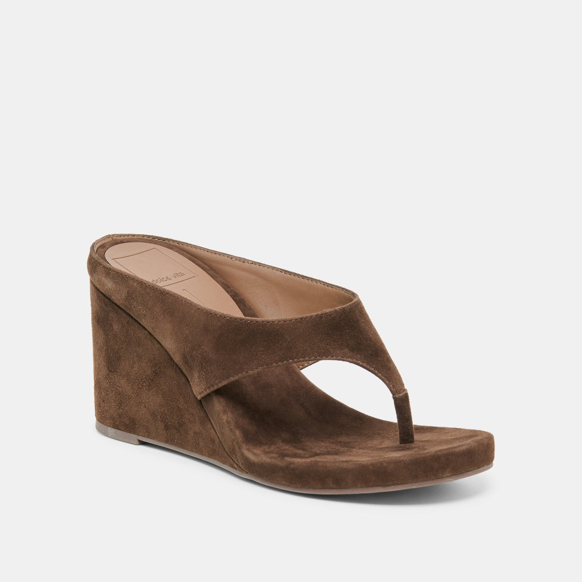 Dolce Vita SHOES Hinna Dk Brown Suede Wedges