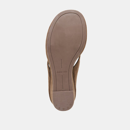 Dolce Vita SHOES Hinna Dk Brown Suede Wedges