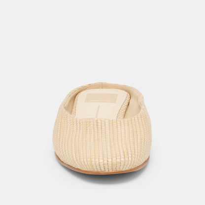 Dolce Vita SHOES Eila Lt Natural Raffia Flats