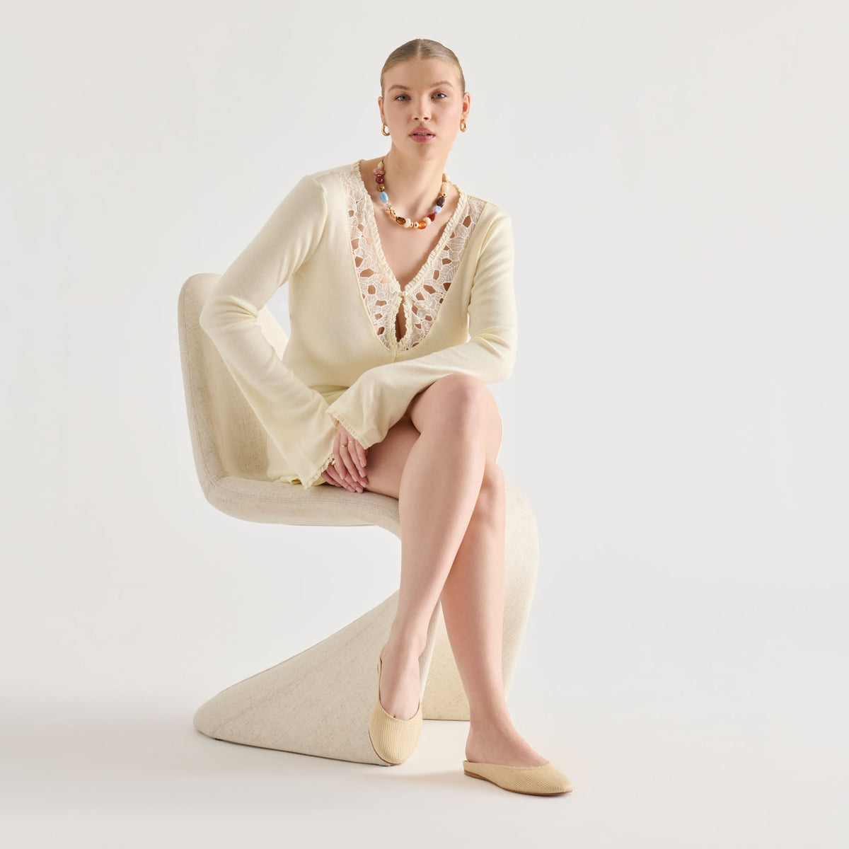 Dolce Vita SHOES Eila Lt Natural Raffia Flats