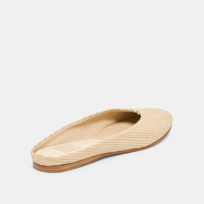 Dolce Vita SHOES Eila Lt Natural Raffia Flats