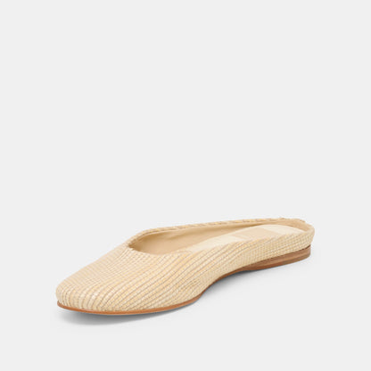 Dolce Vita SHOES Eila Lt Natural Raffia Flats