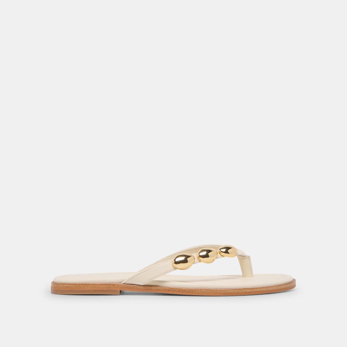Dolce Vita SHOES Juny Off White Leather Sandals