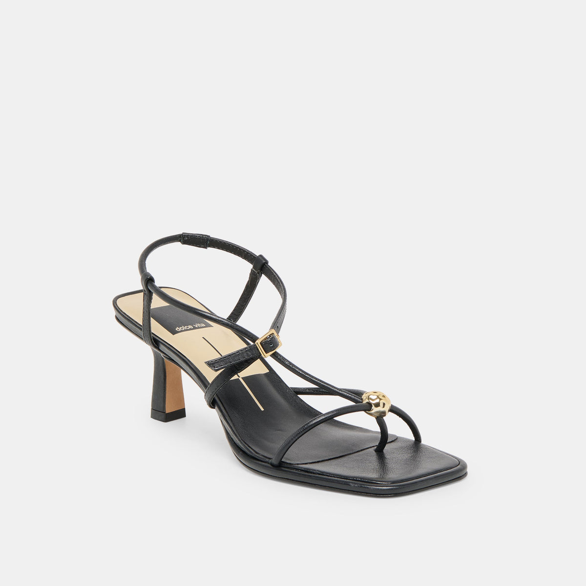 Dolce Vita SHOES Mylee Black Leather Heels