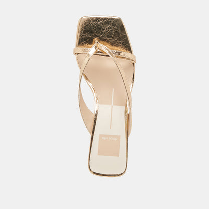 Dolce Vita SHOES BREVEL HEELS GOLD DISTRESSED LEATHER
 – Dolce Vita