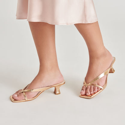 Dolce Vita SHOES BREVEL HEELS GOLD DISTRESSED LEATHER
 – Dolce Vita