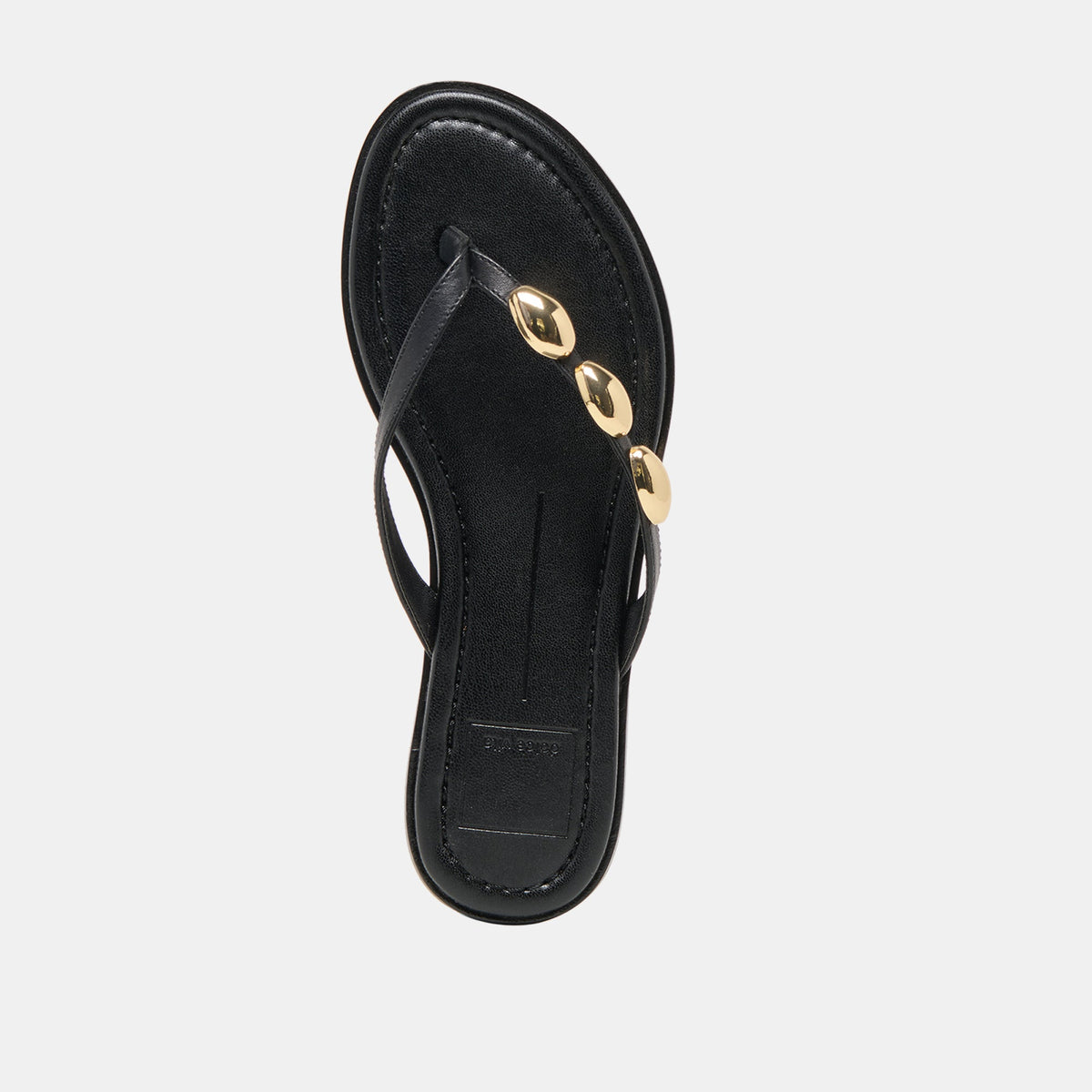 Dolce Vita SHOES Juny Black Leather Sandals