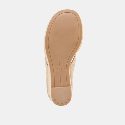 Dolce Vita SHOES Hinna Camel Suede Wedges