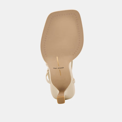 Dolce Vita SHOES Mylee Creme Leather Heels