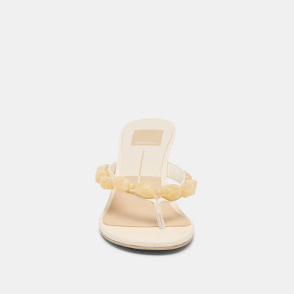 Dolce Vita SHOES Daksie Off White Leather Heels