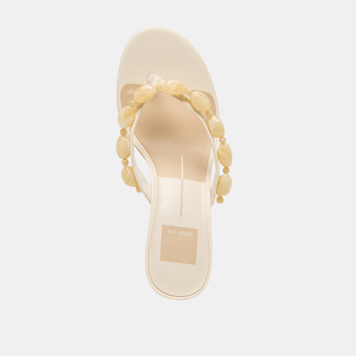 Dolce Vita SHOES Daksie Off White Leather Heels