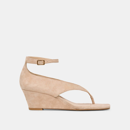 Dolce Vita SHOES Quinny Bamboo Suede Wedges
