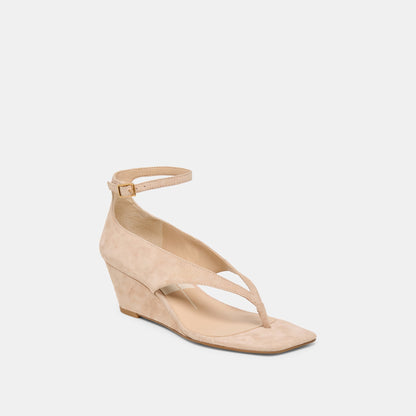 Dolce Vita SHOES Quinny Bamboo Suede Wedges